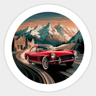 60s Style Muscle Car Sticker
